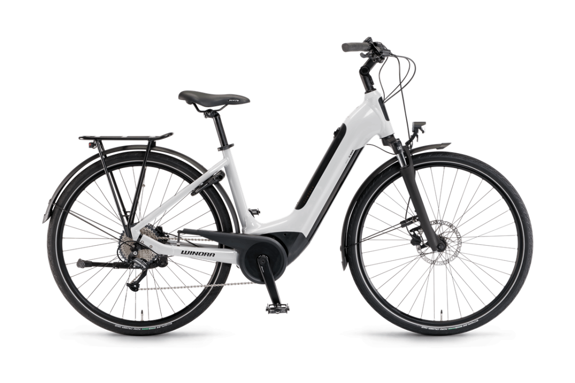 Winora Tria 7eco i400Wh US41cm '22 fehér elektromos kerékpár
