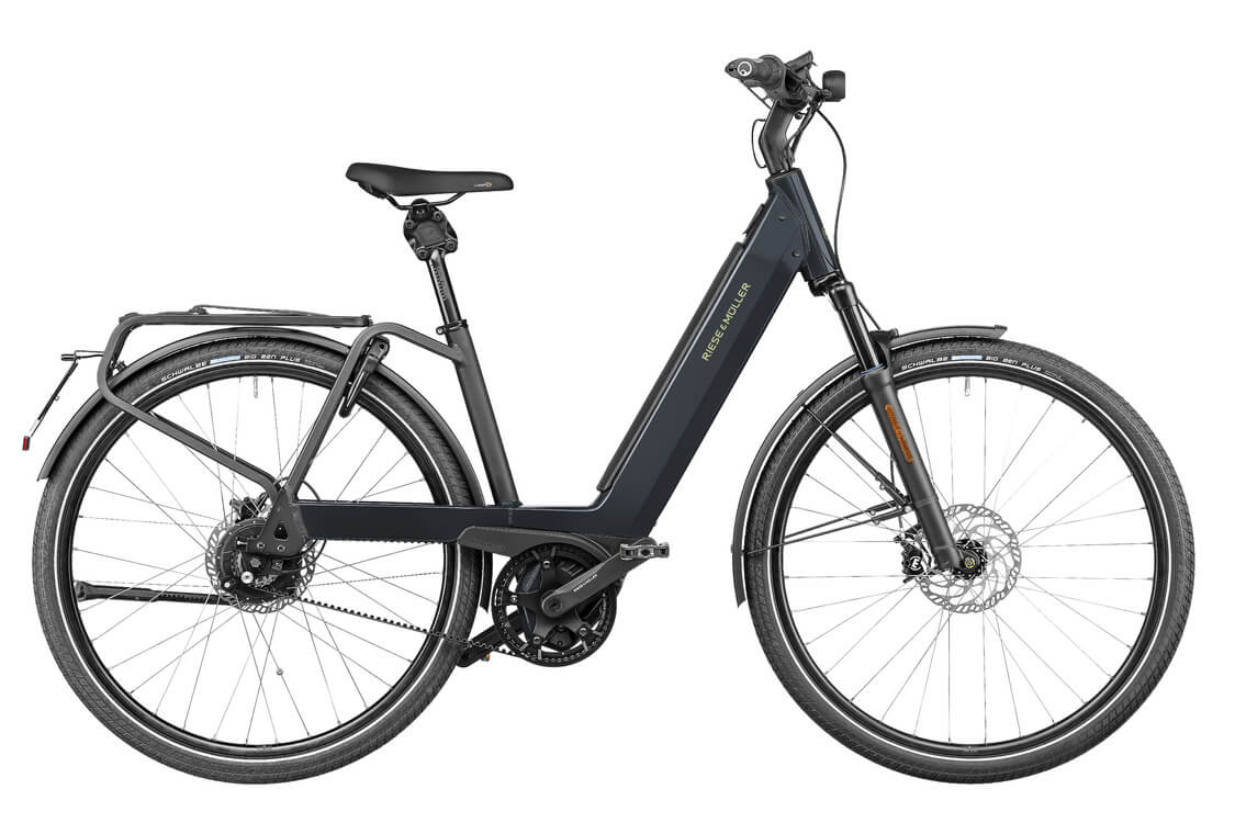 RM Nevo vario 47 cm (28") '23 szürke elektromos kerékpár (625Wh, Intuvia, zár táskával)