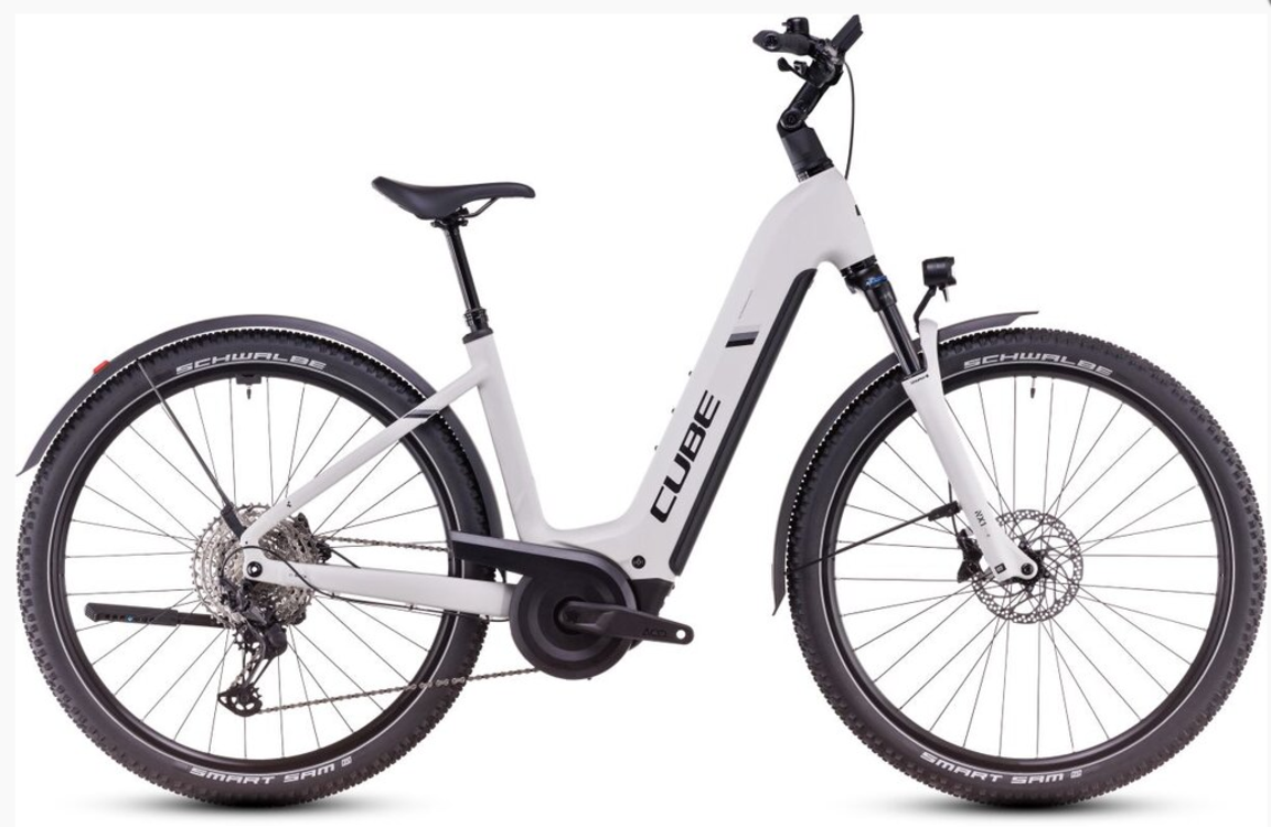CUBE Nuride Hybrid EXC 800 Allroad US46cm fehér elektromos kerékpár