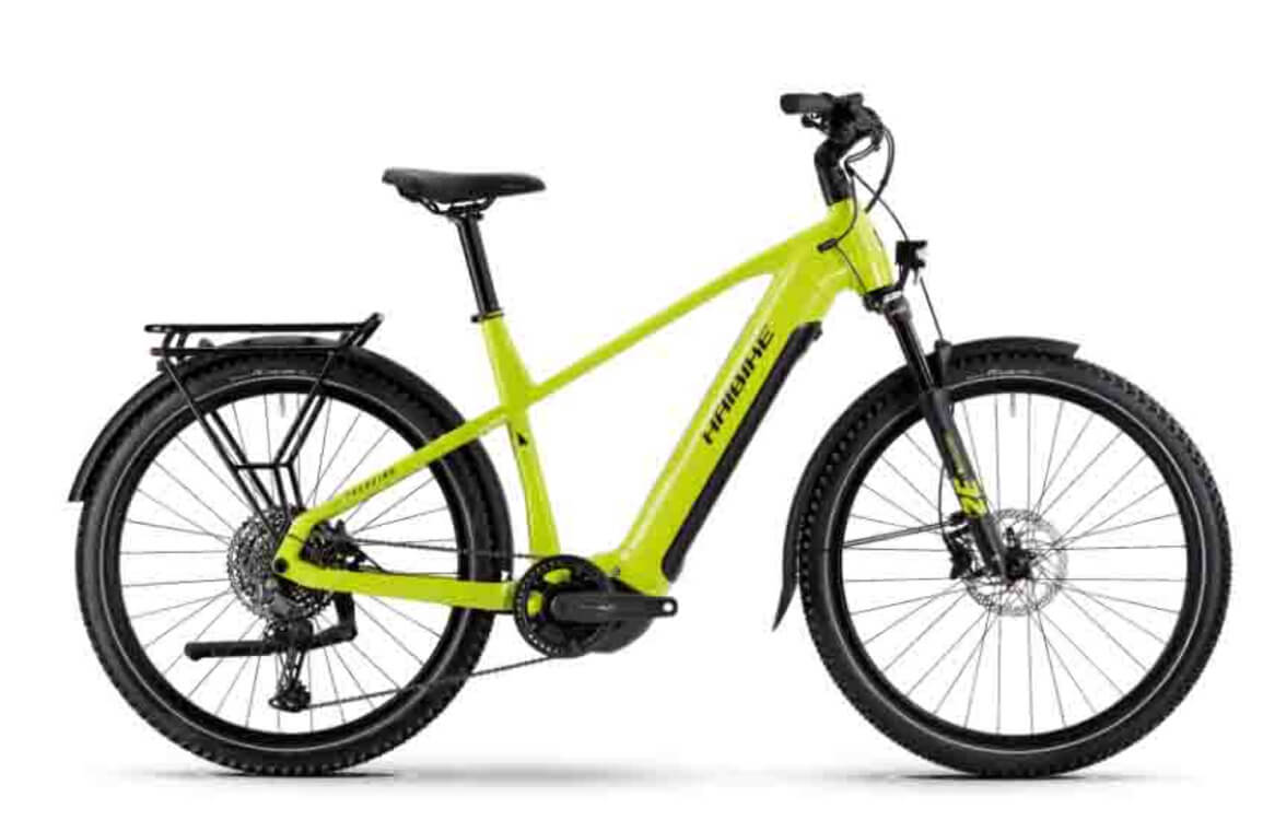 Haibike TREKKING 5 HIGH i720Wh HE40cm '25 lime-fekete elektromos kerékpár