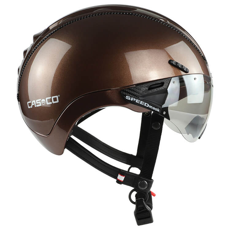 Casco Roadster Plus barna L (58-60 cm) sisak lencsével