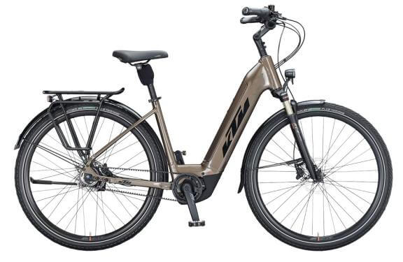 KTM MACINA CITY 610 belt US56 cm '21 barna/fekete elektromos kerékpár