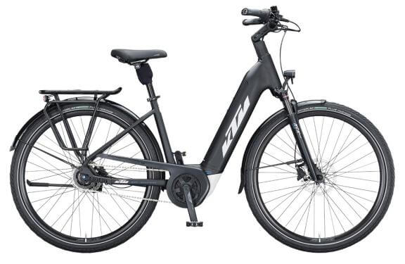 KTM MACINA CITY P610 RT US56 cm '21 fekete/fehér elektromos kerékpár