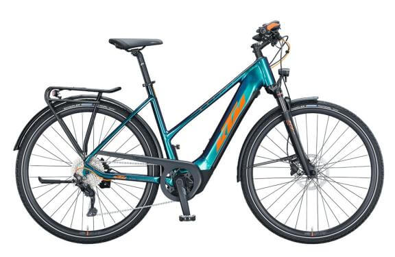 KTM MACINA SPORT 630 TR46 cm '21 zöldeslila-flip/narancs elektromos kerékpár