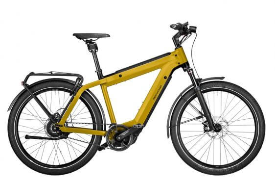 RM Supercharger GT vario HS HE53 cm '23 sárga elektromos kerékpár (1250Wh, Nyon, GX, zár táskával)