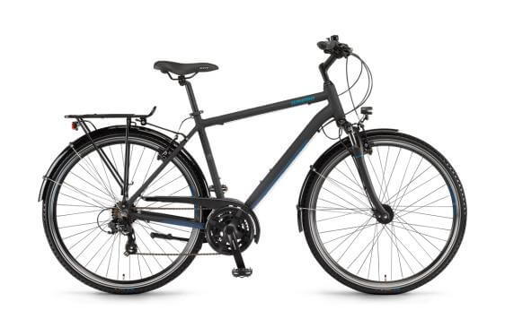 Winora Domingo 21 HE48 cm '21 fekete/kék hagyományos kerékpár