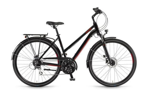 Winora Domingo 24disc TR56 cm '21 fekete/piros hagyományos kerékpár