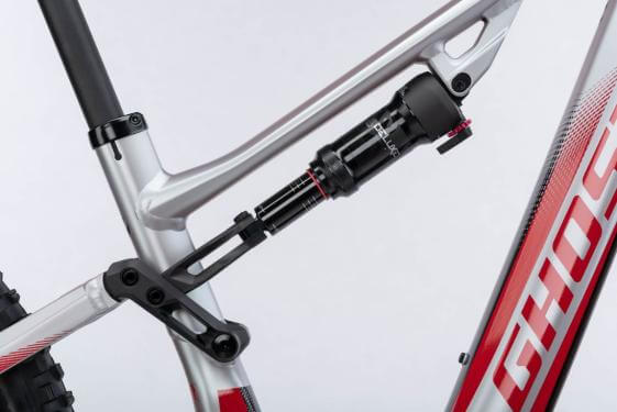 Ghost E-ASX 130 Universal 750Wh 39 cm '22 szürke/piros elektromos kerékpár
