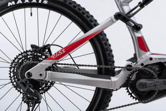 Ghost E-ASX 130 Universal 750Wh 43 cm '22 szürke/piros elektromos kerékpár