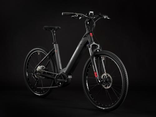 Haibike Trekking 6 Cross i630Wh US54 cm '22 fekete/piros elektromos kerékpár