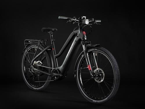 Haibike Trekking 6 i630Wh TR56 cm '22 fekete/piros elektromos kerékpár