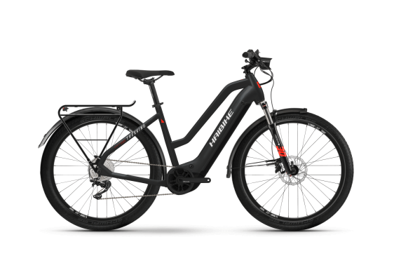 Haibike Trekking 6 i630Wh TR56 cm '22 fekete/piros elektromos kerékpár