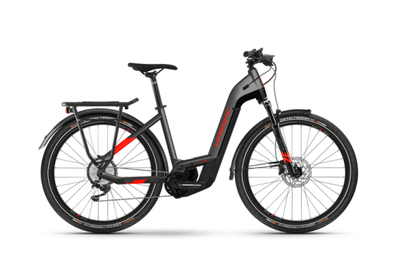 Haibike Trekking 9 i625Wh US46 cm '22 fekete/piros elektromos kerékpár