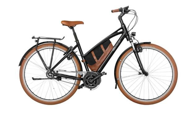 RM Cruiser Mixte vario 50 cm '22 fekete elektromos kerékpár (500Wh, Intuvia, első csomagtartó, váztáska, zár táskával)