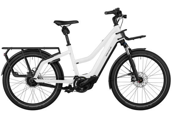 RM Multicharger Mixte GT vario 750Wh '22 fehér elektromos kerékpár (Extrák:Kiox300,első csomagtartó, lánc táskával )