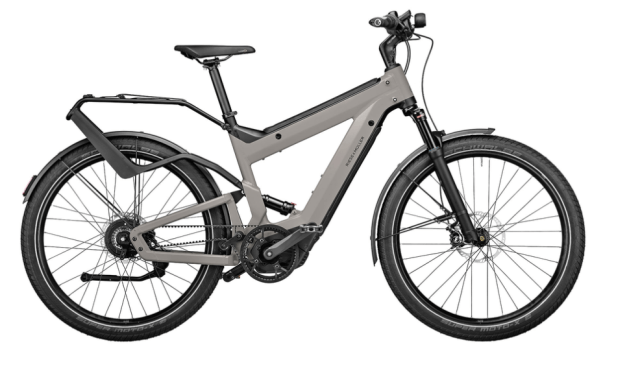 RM Superdelite GT rohloff HS 56 cm '22 ezüst elektromos kerékpár (1125Wh, nyon, GX, kosár nélkül, comfort kit)