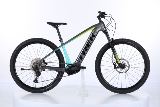 Trek Powerfly 5 42cm (M) '22 ezüst/zöld elektromos kerékpár - használt -K- (vázszám:SWTU179G1209S)