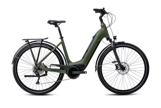Winora Tria 10 i500Wh US56cm '22 zöld elektromos kerékpár