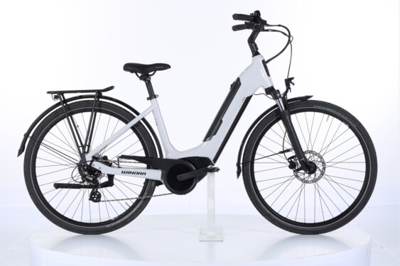 Winora Tria 7eco i400Wh US46cm '22 fehér elektromos kerékpár - használt (vsz:LC2221A08350)
