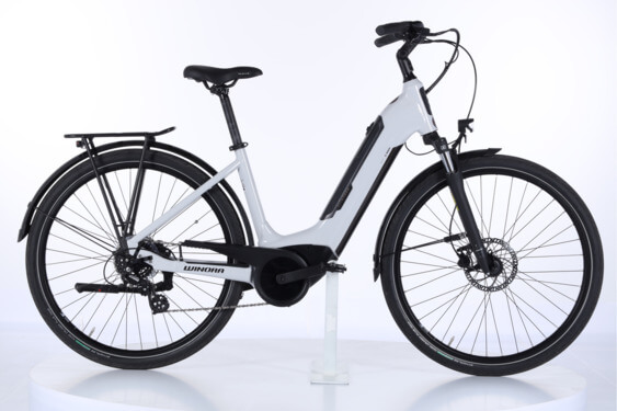 Winora Tria 7eco i400Wh US46cm '22 fehér elektromos kerékpár - használt (vsz: LC2221A08469)