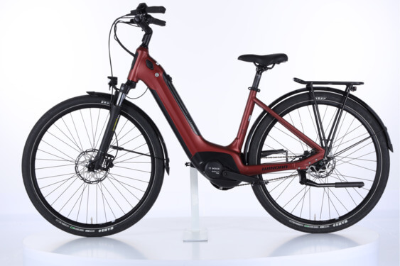 Winora Tria N8f eco i400Wh US46cm '22 bordó elektromos kerékpár - használt (vsz: LC2131A04556)