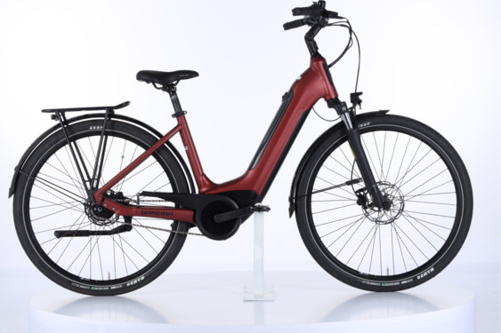 Winora Tria N8f eco i400Wh US46cm '22 bordó elektromos kerékpár - használt (vsz: LC2140A06635)