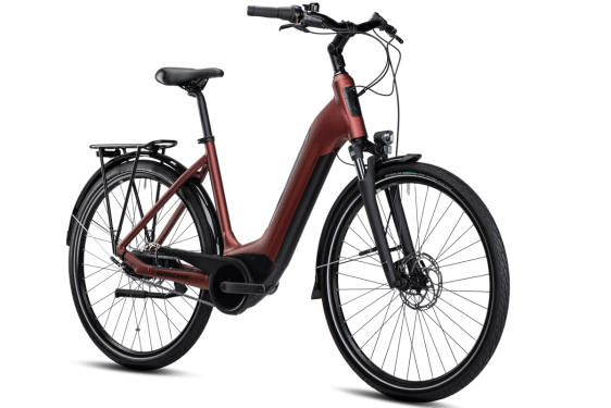 Winora Tria N8f eco i400Wh US46cm '22 bordó elektromos kerékpár