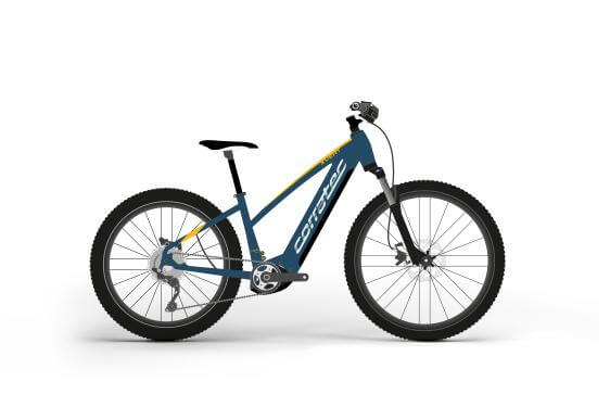 Corratec E-Power X-Vert Race 39 cm '23 kék elektromos női kerékpár