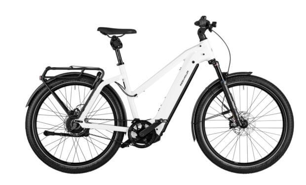 RM Charger4 Mixte GT vario HS TR46 cm '23 fehér elektromos kerékpár (750Wh, Kiox300, zár táskával)