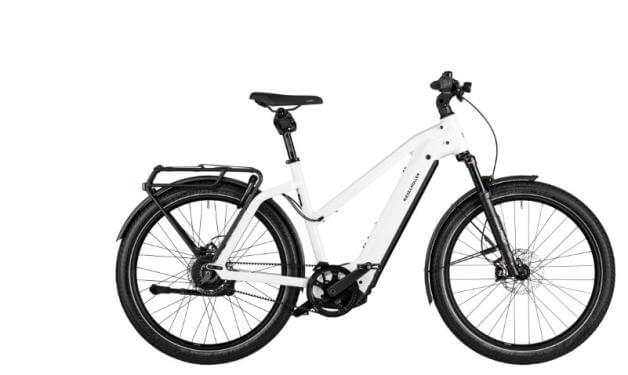 RM Charger4 Mixte GT vario TR46 cm '23 fehér elektromos kerékpár (750Wh, Kiox300, zár táskával)
