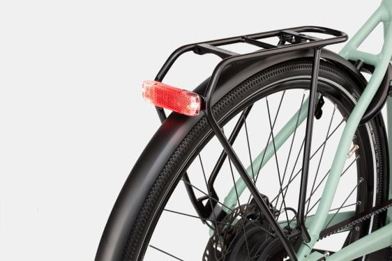 RM Roadster Mixte touring HS TR45 cm '23 zöld elektromos kerékpár (625Wh, Nyon, comfort kit, zár táskával)