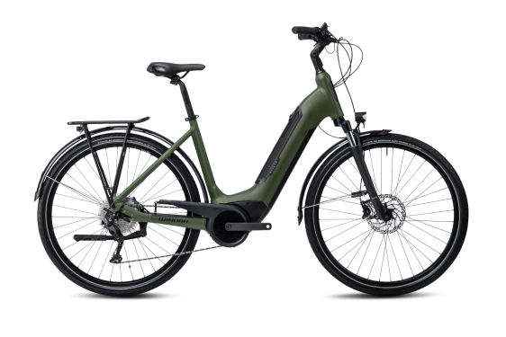 Winora Tria 10 500Wh US41cm '23 moha zöld elektromos kerékpár
