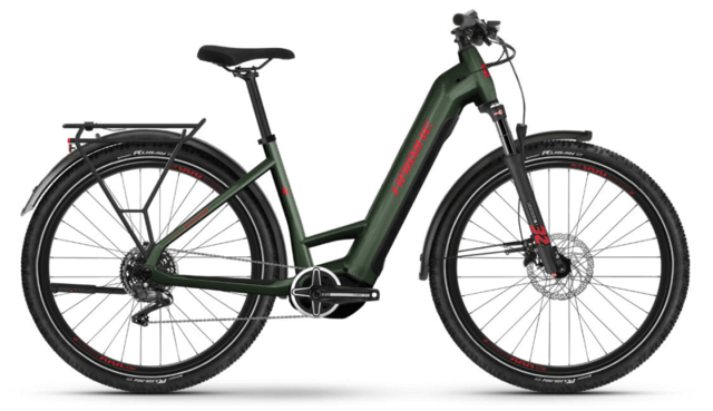 Haibike Trekking 5 720Wh US38 '24 zöld elektromos kerékpár