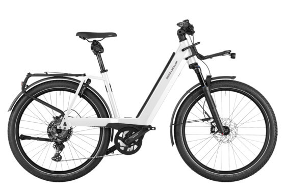 RM Nevo4 GT vario US43 cm '24 fehér elektromos kerékpár (625Wh, Intuvia 100 Első csomagtartó, Zár táskával, Komfort Kit)