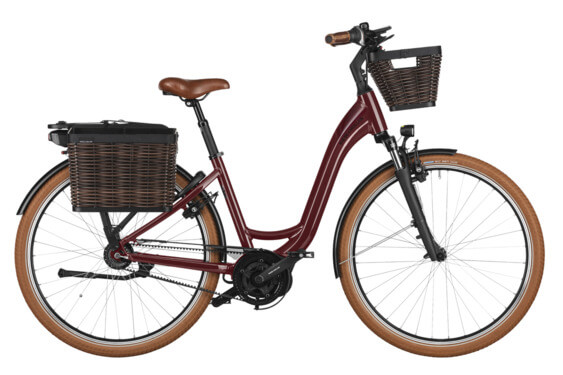 RM Swing4 silent US46 cm '24 bordó elektromos kerékpár (500Wh, Intuvia 100 Első kosár és hátsó kosár )