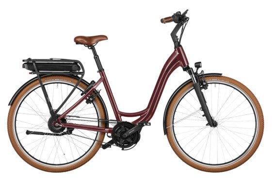 RM Swing4 vario US46 cm '24 bordó elektromos kerékpár (500Wh, Kiox 300 Első kosár és hátsó kosár, Zár táskával)