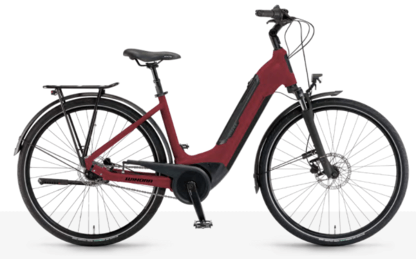 Winora Tria N8 500Wh US46 '24 piros elektromos kerékpár