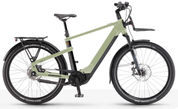Winora Yakun R5 750Wh HE50 '24 zöld elektromos kerékpár