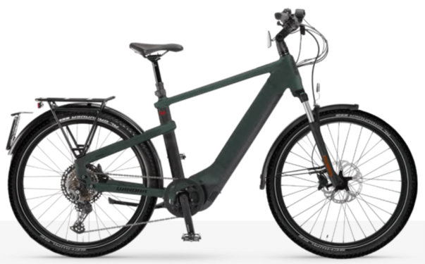 Winora Yakun X12peed 750Wh HE60 '24 zöld elektromos kerékpár