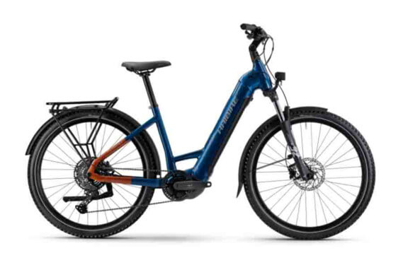 Haibike TREKKING 4 LOW i720Wh US45cm '25 kék-narancs elektromos kerékpár