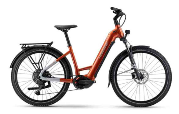 Haibike TREKKING 4 LOW i720Wh US38cm '25 narancs-ezüst elektromos kerékpár