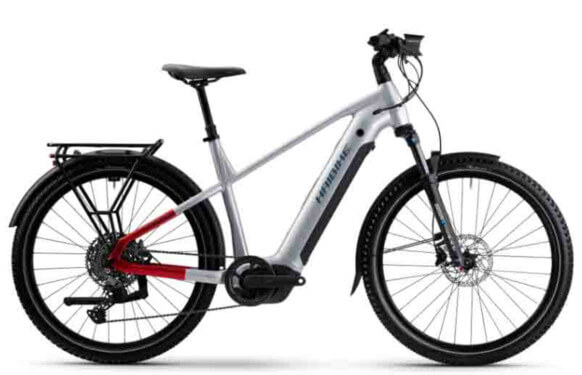 Haibike TREKKING 7 HIGH i800Wh HE60cm '25 szürke-piros-kék elektromos kerékpár