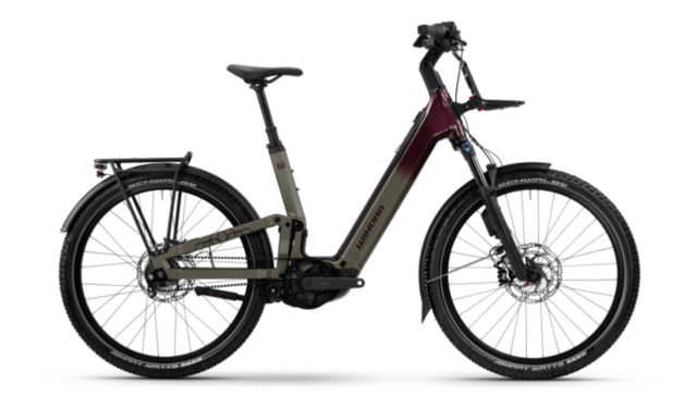 Winora Sinus FS R5f Pro 800Wh US44cm '25 piros elektromos kerékpár