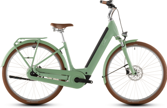CUBE Aruba Hybrid 600 US46cm '26 zöld elektromos kerékpár