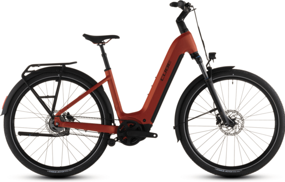 CUBE Touring Hybrid Comfort SLX 800 US50cm '26 piros elektromos kerékpár