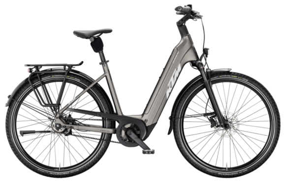 KTM MACINA CITY PX 830 BELT US46cm '26 szürke elektromos kerékpár