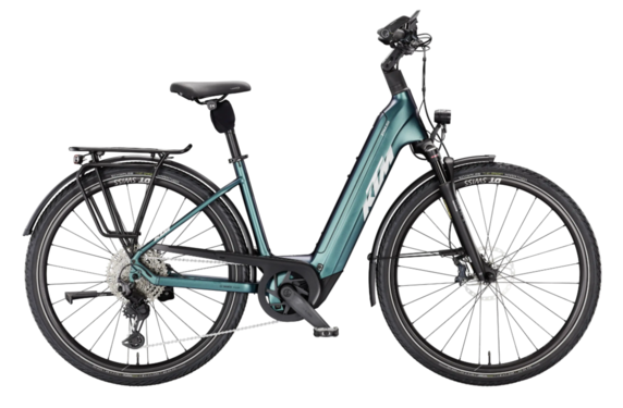 KTM MACINA STYLE 810 US46cm '26 zöldeslila flip elektromos kerékpár