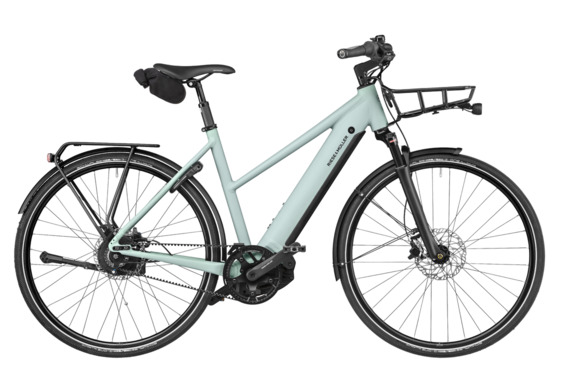 RM Roadster Mixte vario TR45 cm '26 zöld elektromos kerékpár (625Wh, Kiox300, comfort kit, zár táskával, csomagtartó, első csomagtartó, RX)