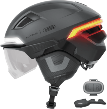 ABUS kerékpáros városi sisak HYP-E BL.ACE, In-Mold, titan M (54-58 cm)