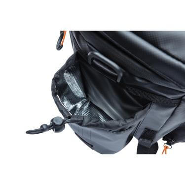 Basil táska csomagtartóra Miles Tarpaulin Trunkbag XL Pro fekete/narancs